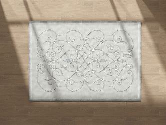 American Square Carpet 3d model