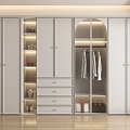 French Cream Wardrobe 3d model