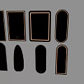 Modern mirror full-length mirror full-length mirror makeup mirror smart mirror 3d model