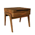 Nordic Bedside Table Log Bedside Table 3d model