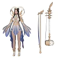 Modern game character Three Kingdoms 3d model