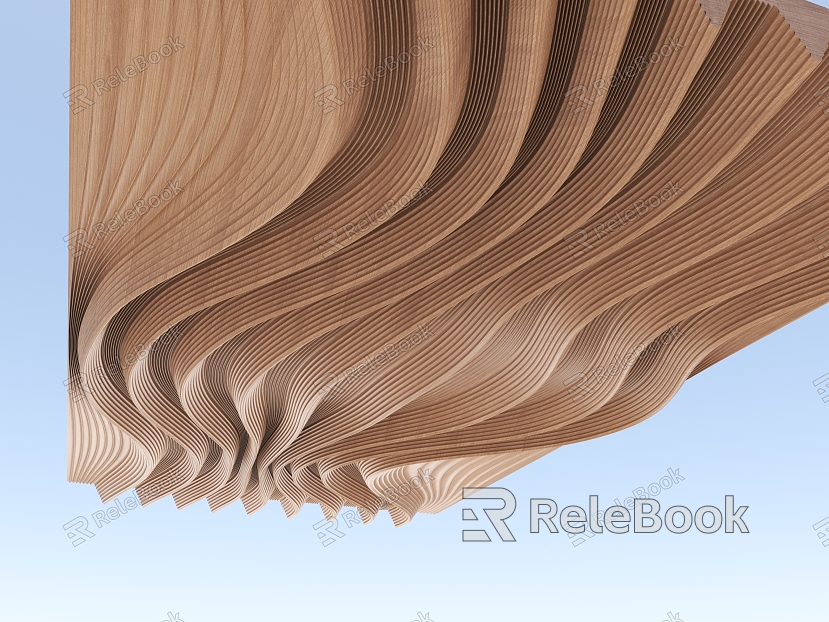 Modern Ceiling Special-shaped Ceiling Wave Ceiling Curve Corrugated Ceiling model