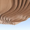 Modern Ceiling Special-shaped Ceiling Wave Ceiling Curve Corrugated Ceiling 3d model