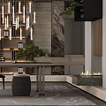 New Chinese Style Study 3d model