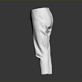 Fashionable White Straight Leg Pants With Belted Waist For Casual Wear