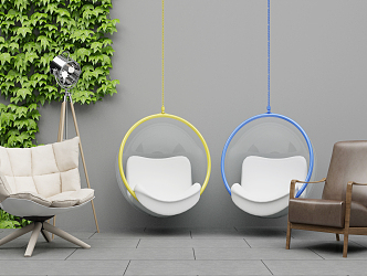 Modern Hanging Chair Outdoor Leisure Chair 3d model