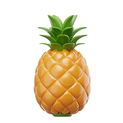Modern pineapple fruit cartoon fruit 3d model Modern pineapple fruit cartoon fruit 3d model