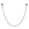 Elegant Decorative Chandelier Design With Golden Frame And Round Glass Balls