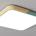 Modern Ceiling Lights with Square Round Shapes and Colorful Borders for Home 3d model