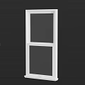 Energy Efficient Modern Casement Window With White Frame And Double Glass Design