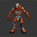 Modern Robot Assistant Small Robot Butler 3d model