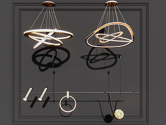 Light Luxury Chandelier 3d model