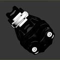 Durable Automotive Part Featuring Black Roller And Silver Metal Hook Design