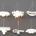 Modern White Chandeliers With Various Decorative Designs For Home Interiors
