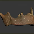 Ancient Orange Spotted Pottery Relic Featuring Irregular Shape And Rough Texture