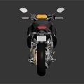 Modern motorcycle two-wheeled motorcycle off-road motorcycle road racing motorcycle 3d model