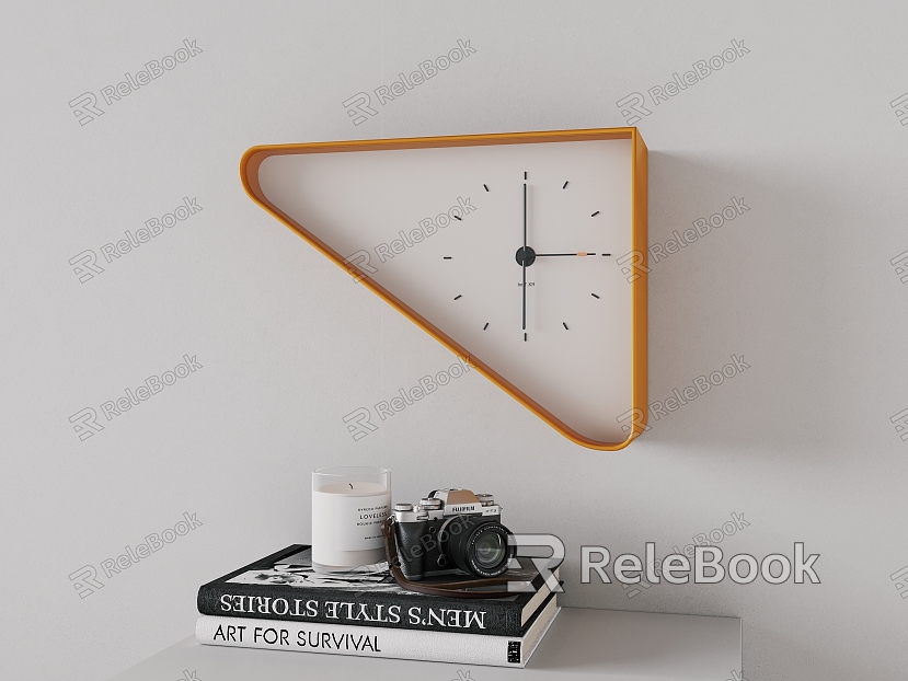 Modern children's cartoon wall clock model