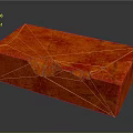 Vibrant Red Construction Stone Block With Natural Marble Texture For Building