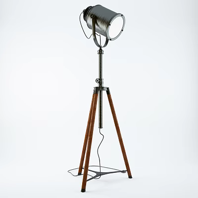 Industrial LOFT Floor Lamp High Foot Lamp 3d model Industrial LOFT Floor Lamp High Foot Lamp 3d model
