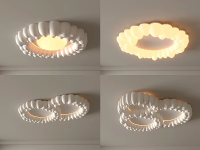 Unique Design Ceiling Lights In Various Shapes 3d model
