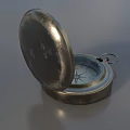 Compass Retro Compass Pocket Watch Retro Pocket Watch North Compass Simple Model Low Model Low Face Number Game Super Realistic High Precision Video Level 3d model