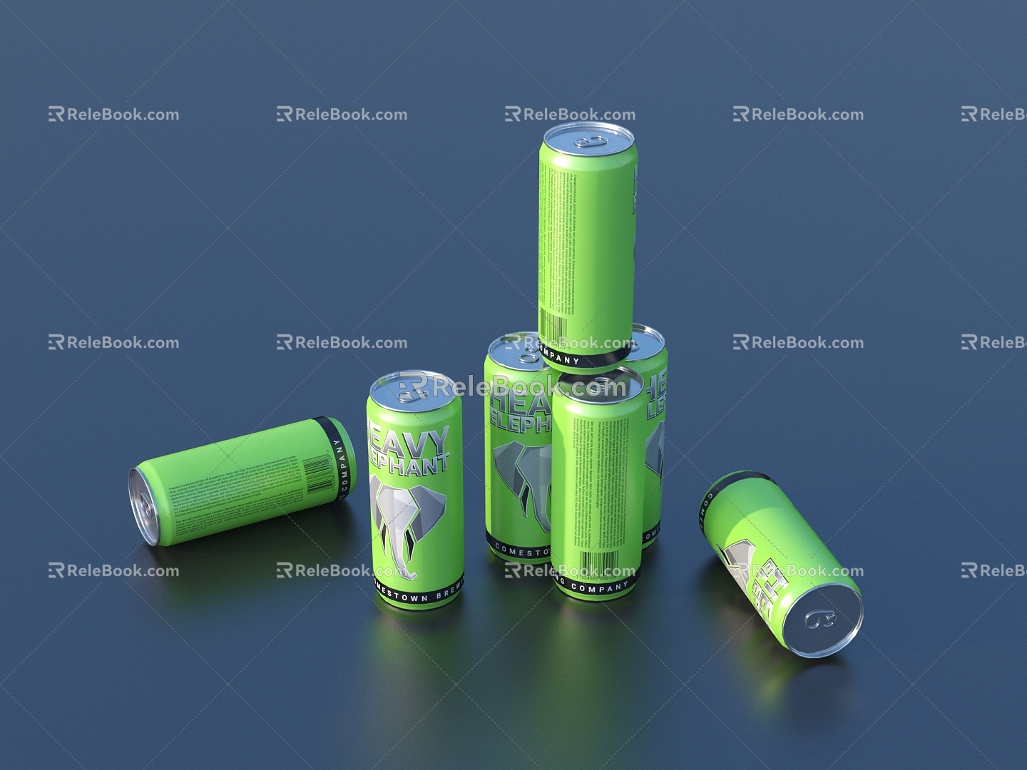 Cans Drink Beer 3d model