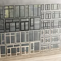 Modern window combination window glass window floor-to-ceiling window balcony window bay window bedroom window casement window door and window stainless steel sliding window 3d model