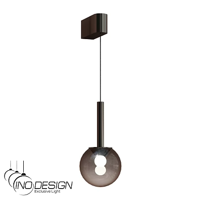 Modern Minimalist Wall Lamp With Metal Frame And Spherical Glass Shade For Home Decor 3d model
