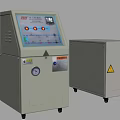 Industrial Temperature Control Equipment With Digital Panel Safety Labels And Heating Units