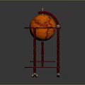 Globe Antique Globe Old Globe Retro Globe Game Item Game Props Game Equipment 3d model
