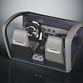 Premium Automotive Interior Components With Steering Wheel Seats Dashboard And Console