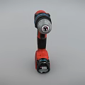 Black Decker Cordless Power Drill Red And Black Battery Powered Handheld Tool 3d model