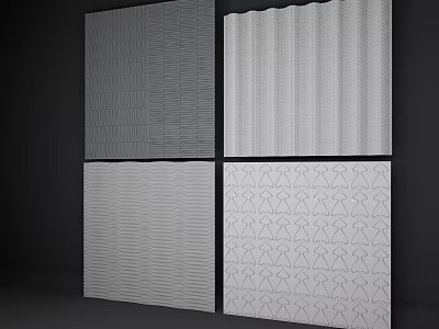Wall Trim Panel SU Model 3d model