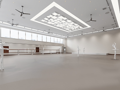 Modern Dance Room 3d model