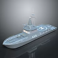 Gray Military Patrol Vessel With A50 Number And White Cross Symbol