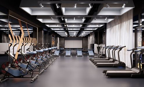 Modern Gym 3d model