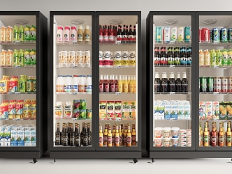 Modern Freezer Cabinet Beverage Cabinet Food Beverage 3d model