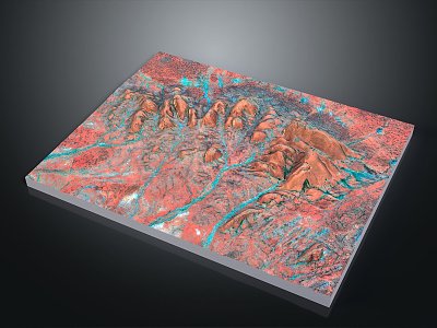 Geography, topography, mountain shape, ridge, ridge, valley, mountain range, canyon, geomorphology, mountain peak, mountain body 3d model