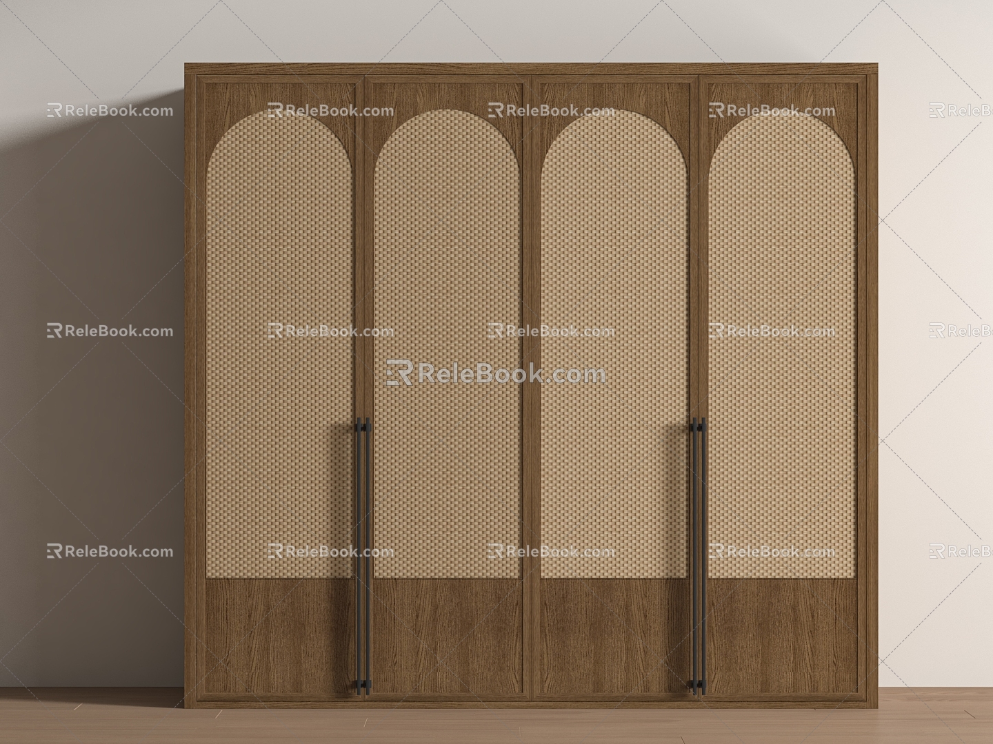 Silent Wind Rattan Wardrobe 3d model