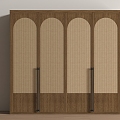 Silent Wind Rattan Wardrobe 3d model