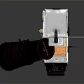 Vintage Classic Camera With Retro Lens And Metal Body Design