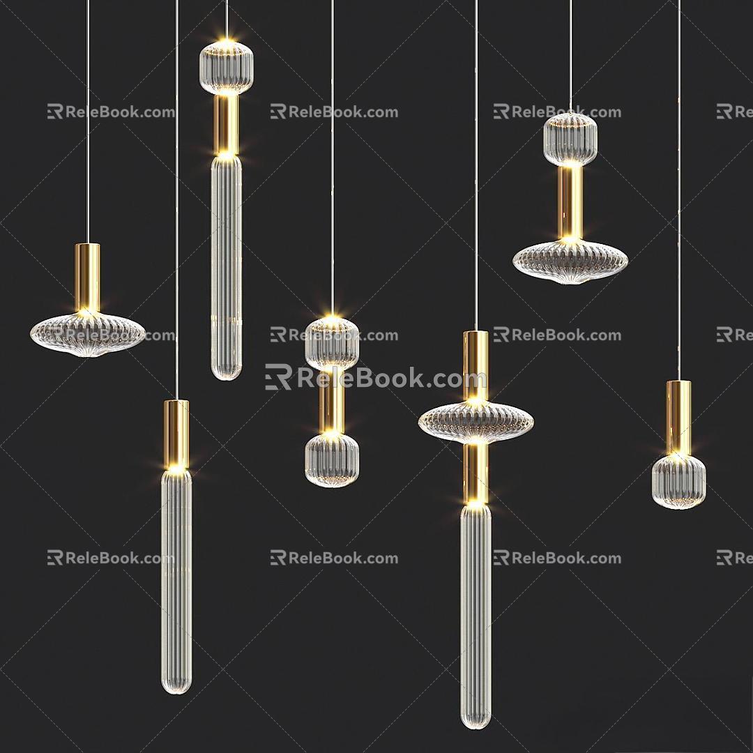 Cipher Modern Italian Light Luxury Crystal Chandelier Glass Chandelier Metal Chandelier 3d model