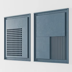 Modern wall panel 3d model