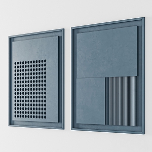 Modern wall panel 3d model