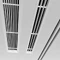 Modern Air Conditioner Vents On Ceiling With Sleek Grille Design For Home