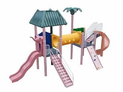 Modern slide children'slide 3d model