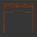 Solid Red Wood Rectangular Dining Table With Smooth Surface And Sturdy Legs