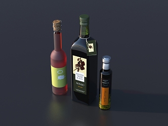 Modern Seasoning Bottle Seasoning Bottle Kitchen Utensils 3d model