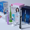 Colorful Electric Toothbrushes With Multiple Packaging For Daily Cleaning Use 3d model