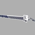 Blue Sword Weapon With Detailed Hilt Design And Blade Structure View